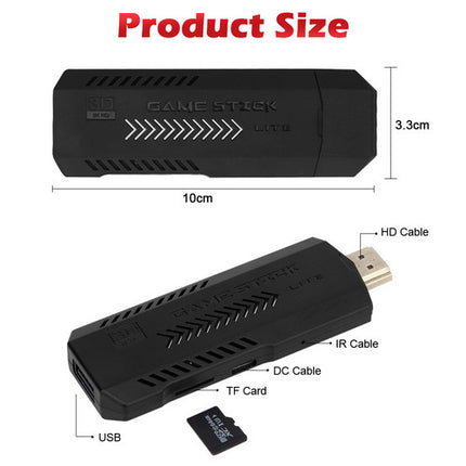 40000+ HD HDMI Pre-Loaded Retro Video Game Stick Console +2 Wireless Controller 6