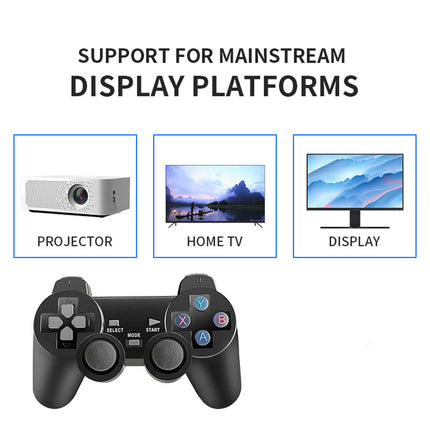 64G 4K 10000+ Retro Games Stick TV Video Game Console HDMI 2 Wireless Controller 3