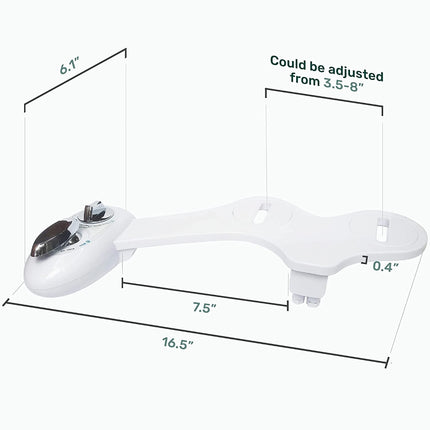 Toilet Bidet Seat Spray Hygiene Water Wash Clean Sanitation Bathroom Attachment 2