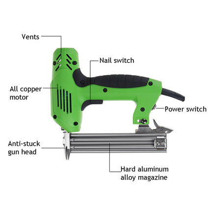 Electric nail Gun Straight Nail Nailer Framing Heavy Duty Woodworking nail Gun 6