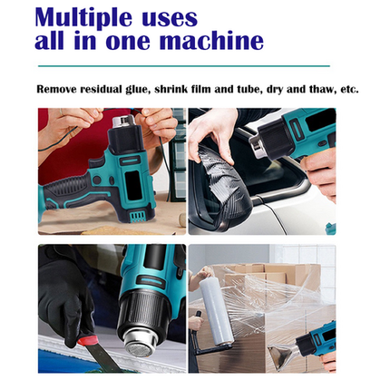 2200W Cordless Heat Gun Hot Air Gun Temperature 300~580 Degree Celsius For Makita 18V Battery 2