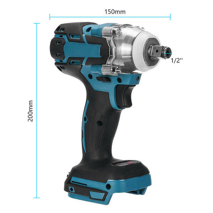 Cordless Electric Impact Wrench Brushless Rattle Gun 1/2" Driver +Large Battery 3