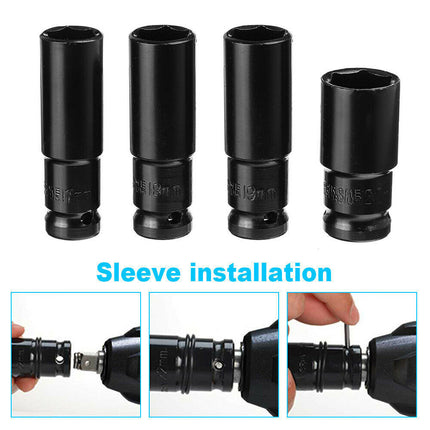 Cordless Electric Impact Wrench Brushless Rattle Gun 1/2" Driver +Large Battery 4