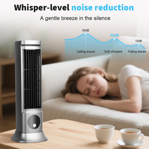 Air Conditioner Fans Portable Cooling Ace with 3 Speeds Tower Fan Quiet Desk 2