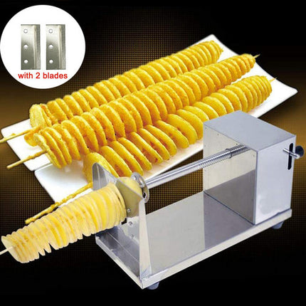 Vegetable Spiral Cutter Potato Twister Tornado Slicer Machine Stainless Steel 3