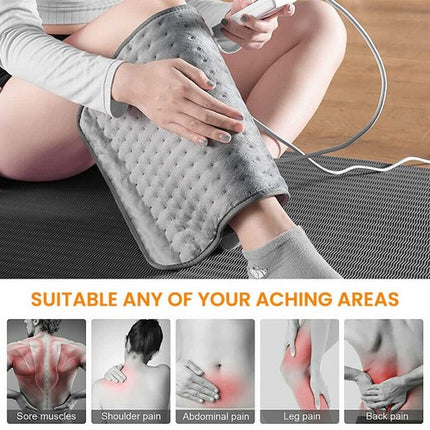 Electric Heat Pad Adjustable Heating Mat Warmer Blanket Back Pain Relief 100x50cm 6