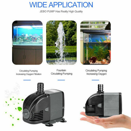 24W Adjustable Flow Aquarium Pump Water Submersible Fish Tank Fountain Pond Marine 8