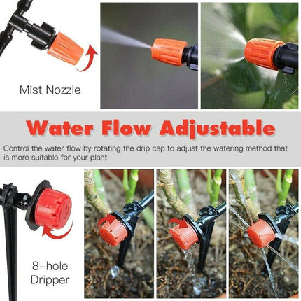 201X 50M Hose Garden Irrigation System Greenhouse Plant Watering DIY Micro Drip 8