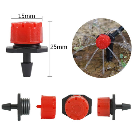 201X 50M Hose Garden Irrigation System Greenhouse Plant Watering DIY Micro Drip 9
