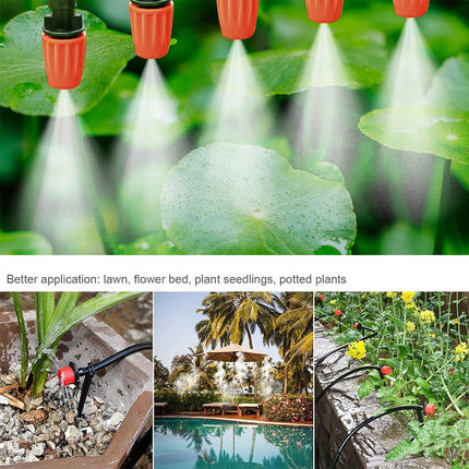 201X 50M Hose Garden Irrigation System Greenhouse Plant Watering DIY Micro Drip 10