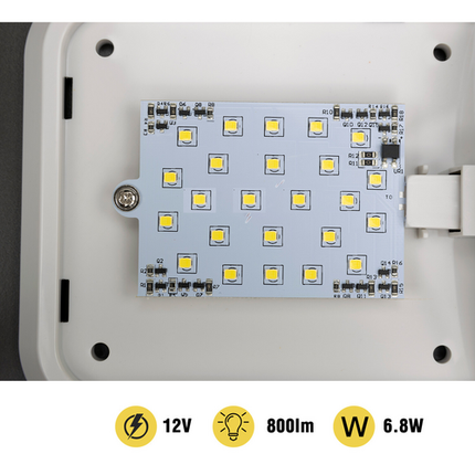 12V RV Interior LED Ceiling Light Boat Camper Caravan Trailer Double Dome Light 3