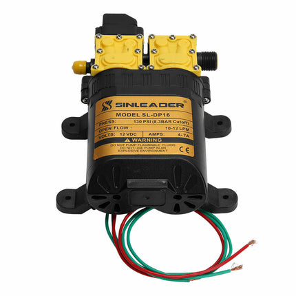 12LPM Caravan 12V Water Pump 130PSI High Pressure Self-Priming Camping Boat Farm 4