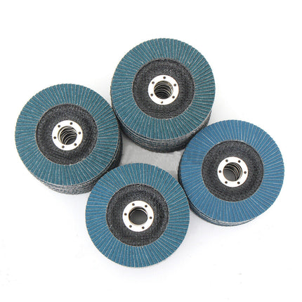 20PCS 5" 125MM Angle Grinder Flap Sanding Disc 100 Grit Grinding Wheel 4