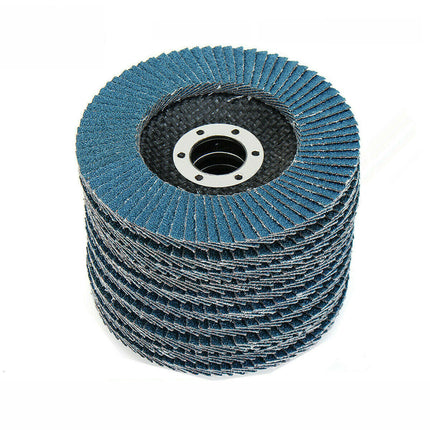 20PCS 5" 125MM Angle Grinder Flap Sanding Disc 100 Grit Grinding Wheel 6