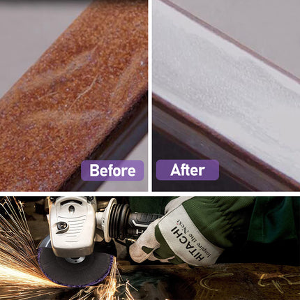 10 x 125mm x 22mm POLY STRIP DISC WHEEL PAINT RUST REMOVAL CLEAN GRINDER 6