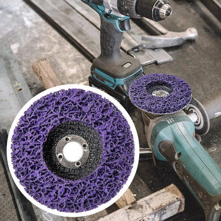 10 x 125mm x 22mm POLY STRIP DISC WHEEL PAINT RUST REMOVAL CLEAN GRINDER 7