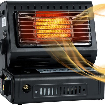 Portable Butane Gas Heater Camping Camp Tent Outdoor Hiking Camper Survival Black 2
