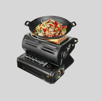 Portable Butane Gas Heater Camping Camp Tent Outdoor Hiking Camper Survival Black 3