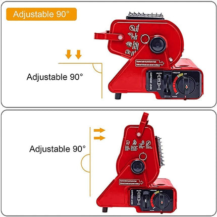 Portable Butane Gas Heater Camping Camp Tent Outdoor Hiking Camper Survival Red 5