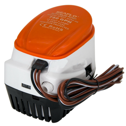 SEAFLO 12V 750GPH Automatic Bilge Pump Marine Boat Auto Submersible Pump 4
