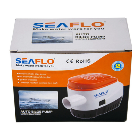 SEAFLO 12V 750GPH Automatic Bilge Pump Marine Boat Auto Submersible Pump 6