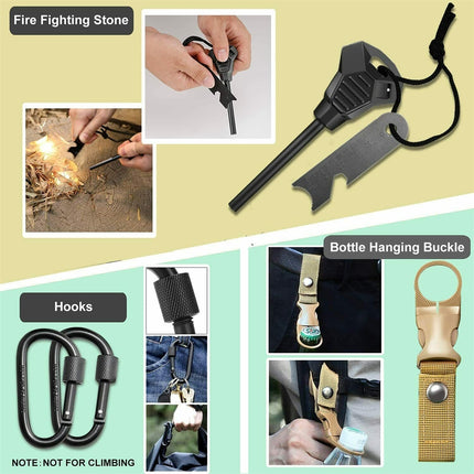 32 In 1 Emergency Survival Equipment Kit Camping SOS Tool Sports Tactical Hiking 4
