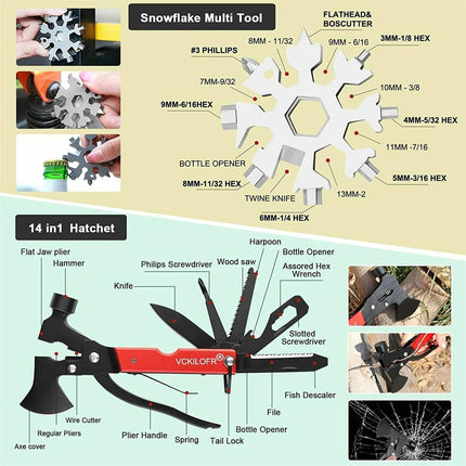 32 In 1 Emergency Survival Equipment Kit Camping SOS Tool Sports Tactical Hiking 7