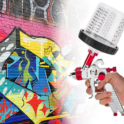 Air HVLP Spray Gun Paint Gun 600CC Gravity Feed Cup 1.4mm 1.7mm 2mm Tip AU Stock 4