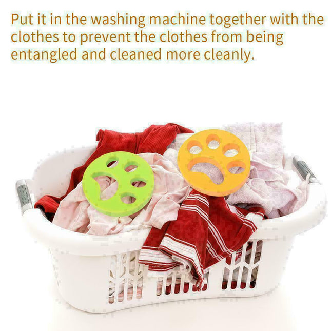 2 Pcs Pet Hair Remover Floating Fur Catcher Laundry Lint Dog CAT Washing Machine 2