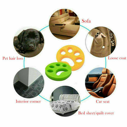 2 Pcs Pet Hair Remover Floating Fur Catcher Laundry Lint Dog CAT Washing Machine 9