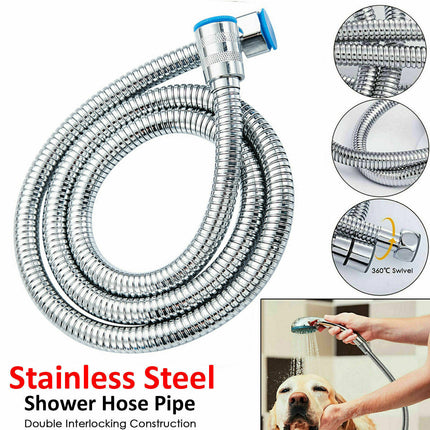 3m Shower Head Hose Stainless Steel Bathroom Flexible Tube Replacement Pipe AU 3