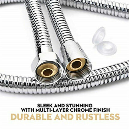 3m Shower Head Hose Stainless Steel Bathroom Flexible Tube Replacement Pipe AU 6
