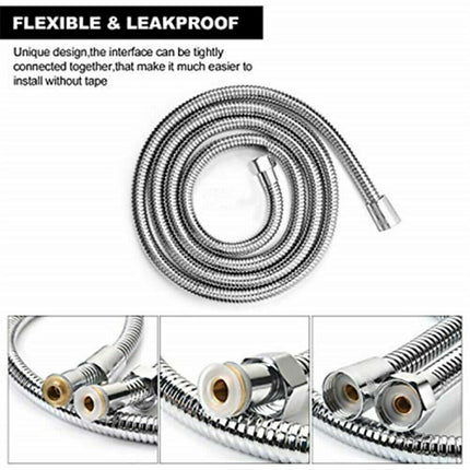 3m Shower Head Hose Stainless Steel Bathroom Flexible Tube Replacement Pipe AU 7