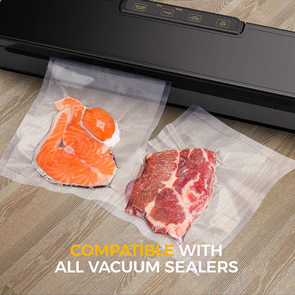 2ROLLS 28CM Vacuum Sealer Bags Rolls Vaccum Food Saver Storage Seal 15M 7