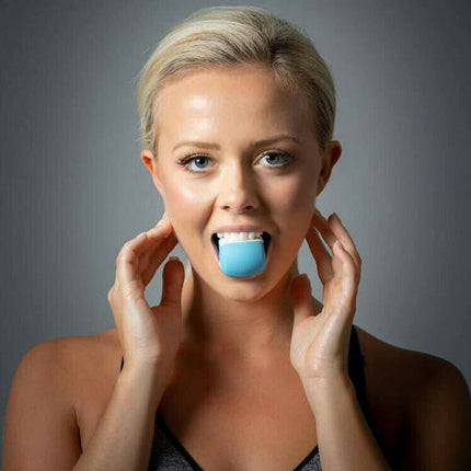 Facial exerciser exercise ballneck toner3-stage mandibular exerciser jaw trainer Blue 5