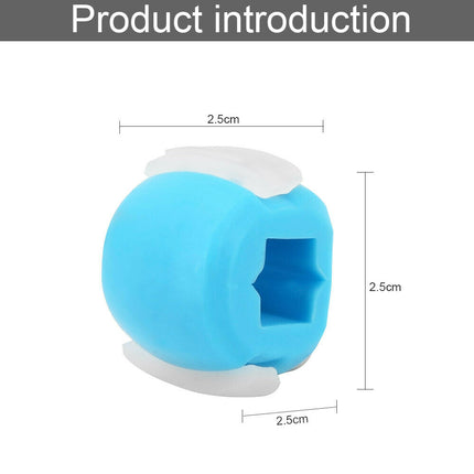 Facial exerciser exercise ballneck toner3-stage mandibular exerciser jaw trainer Blue 7