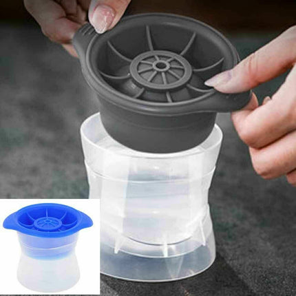 2pcs Silicone Ice Ball Mold Sphere Cube Maker Mould Jelly Whiskey Cocktail 2