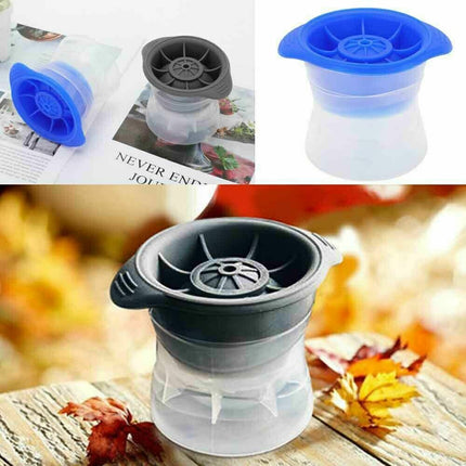 2pcs Silicone Ice Ball Mold Sphere Cube Maker Mould Jelly Whiskey Cocktail 4