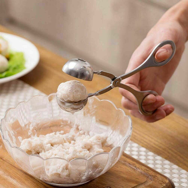 S Meatball Maker Spoon Kitchen Stick Utensil Baller Meat Stainless Steel AU 2