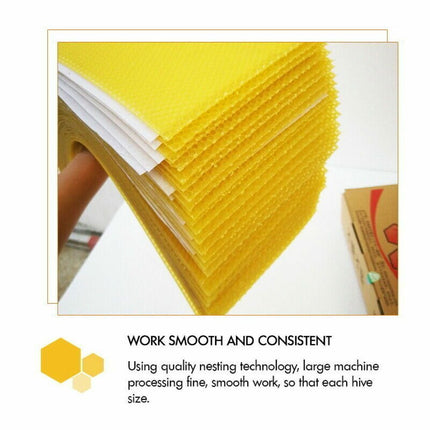 30Pcs Bee Hive Wax Honeycomb Bee Hives Beekeeping Equipment Frames Foundation 6