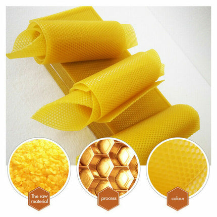 30Pcs Bee Hive Wax Honeycomb Bee Hives Beekeeping Equipment Frames Foundation 7