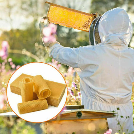 30Pcs Bee Hive Wax Honeycomb Bee Hives Beekeeping Equipment Frames Foundation 9