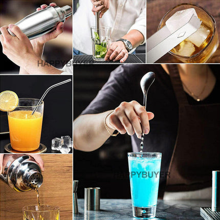 20Pcs Cocktail Shaker Set 750ml Martini Strainer Bartender Kit Bar Spirits Maker 5