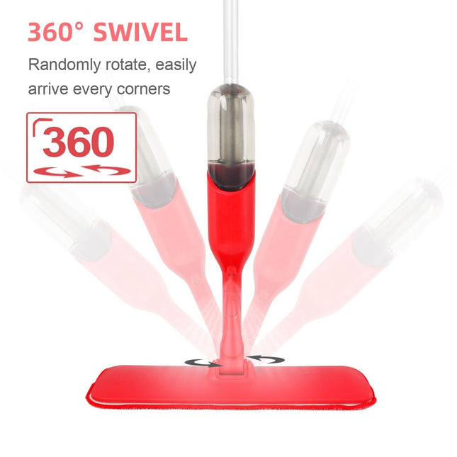 Spray Flat Mop Microfiber Pads Floor/Tile Kitchen Bathroom Living room Cleaning 2