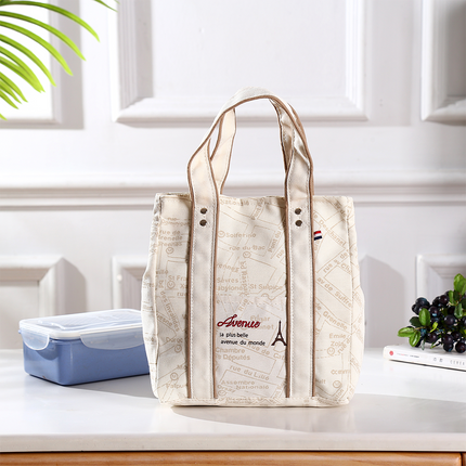 Portable 22*11.5*25cm Insulated Lunch Bag Food Container Picnic Storage Handbag 2