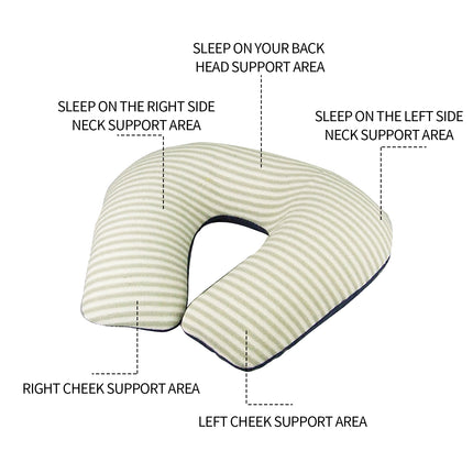 Inflatable U Shaped Travel Neck Pillow Portable Car Flight Head Rest Cushion 2