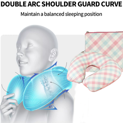 Inflatable U Shaped Travel Neck Pillow Portable Car Flight Head Rest Cushion 6