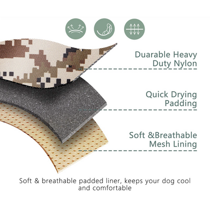 Dog Harness Tactical No Pull Adjustable Pet Military Working Training Vest S 6
