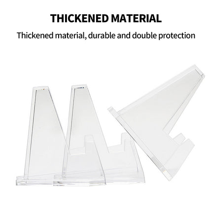 20pcs S Acrylic Clear Stand for Trading Card PSA Pokemon Card Holders Stand 3