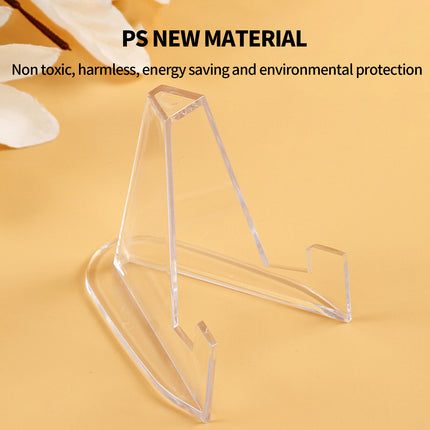 20pcs S Acrylic Clear Stand for Trading Card PSA Pokemon Card Holders Stand 6